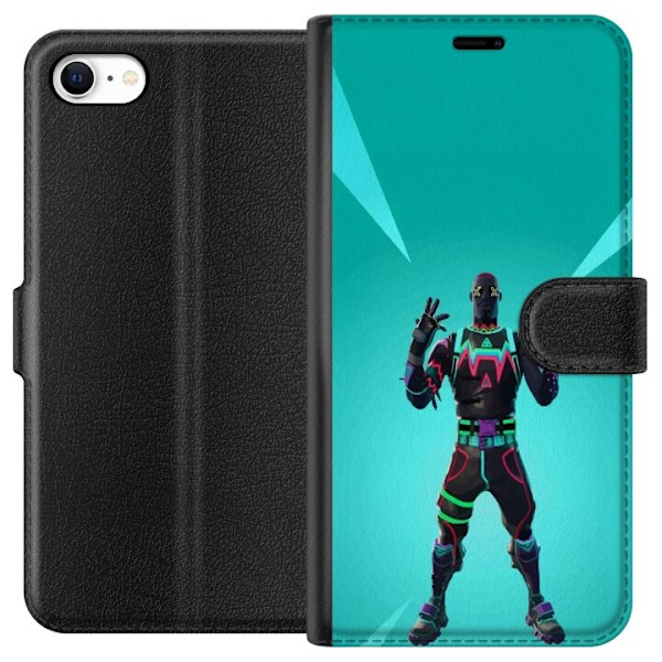 Apple iPhone 6 Tegnebogsetui sort ridder fortnite