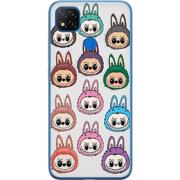 Xiaomi Redmi 9C Läpinäkyvä kuori Labubu Macaron Monster - S