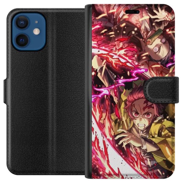 Kompatibelt Plånboksfodral till Apple iPhone 12 Demon Slayer