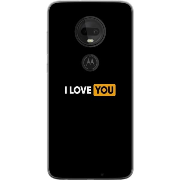 Motorola Moto G7 Läpinäkyvä kuori Rakkauden keskus