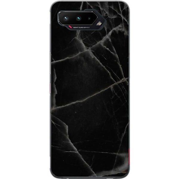 Asus ROG Phone 5 Gennemsigtig cover Sort marmor