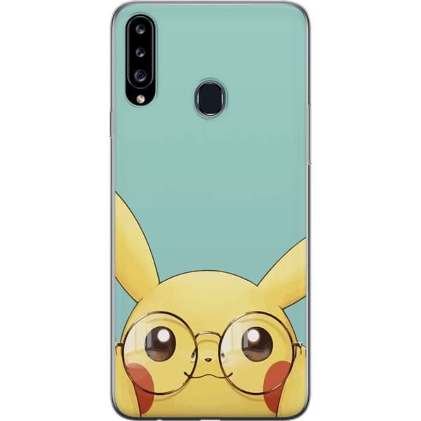 Kompatibelt Mobildeksel til Samsung Galaxy A20s Pikachu briller