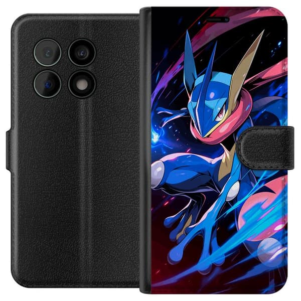 Kompatibel Tegnebogsetui til OnePlus 10 Pro Dynamisk figur i blå farver med bevægelse og energiske effekter blå