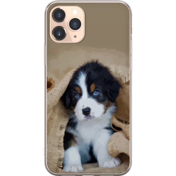 Apple iPhone 11 Pro Genomskinligt Skal Hundbebis