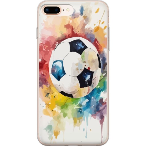 Apple iPhone 7 Plus Genomskinligt Skal Fotboll
