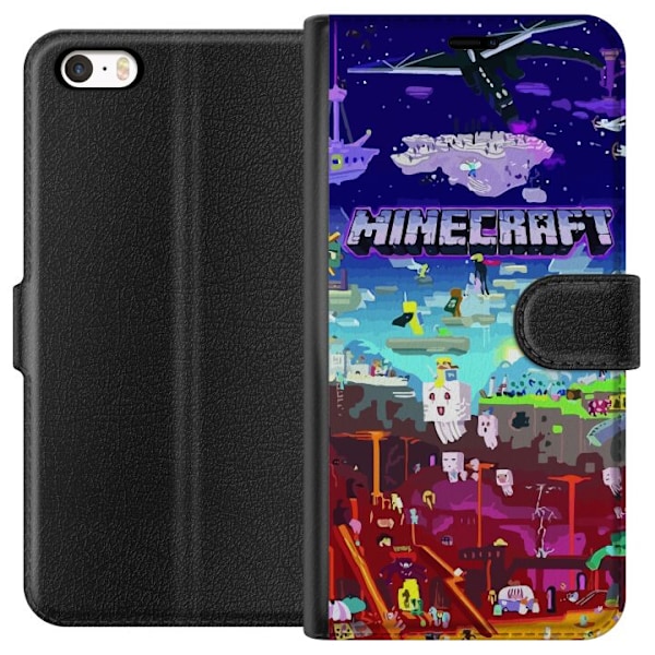 Apple iPhone 5s Tegnebogsetui Minecraft