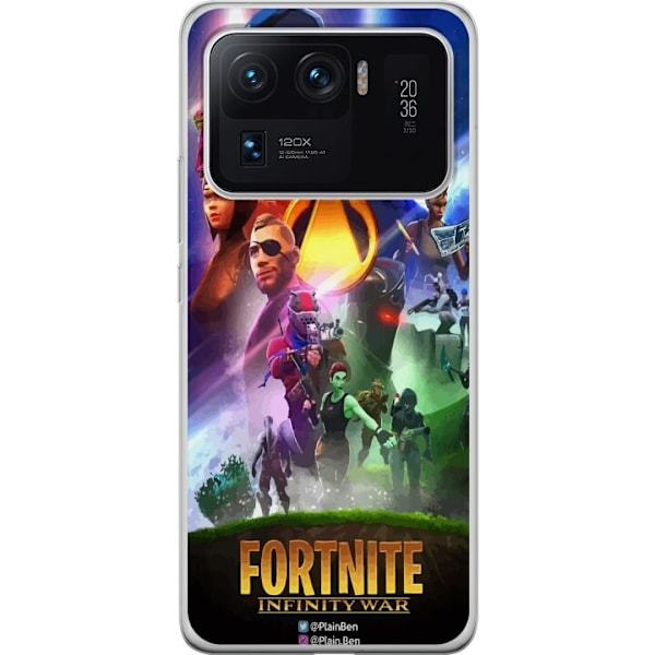 Xiaomi Mi 11 Ultra Gennemsigtig cover Fortnite