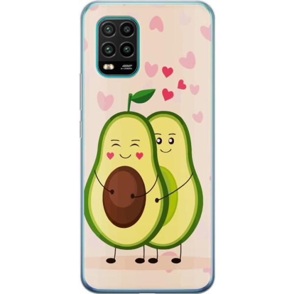 Xiaomi Mi 10 Lite 5G Gennemsigtig cover Avokado Kærlighed