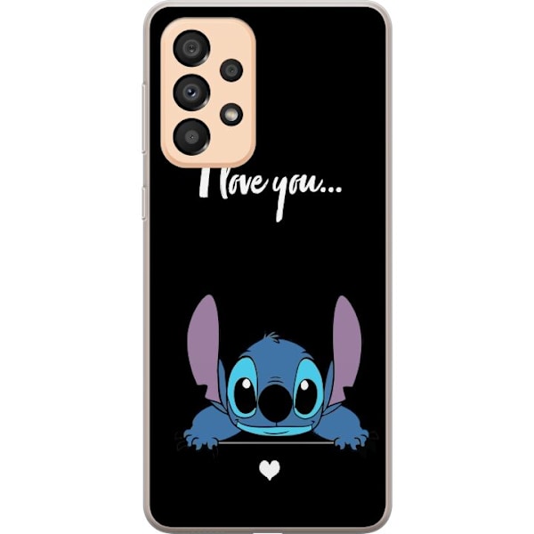 Samsung Galaxy A33 5G Gennemsigtig cover Stitch Jeg Elsker Dig