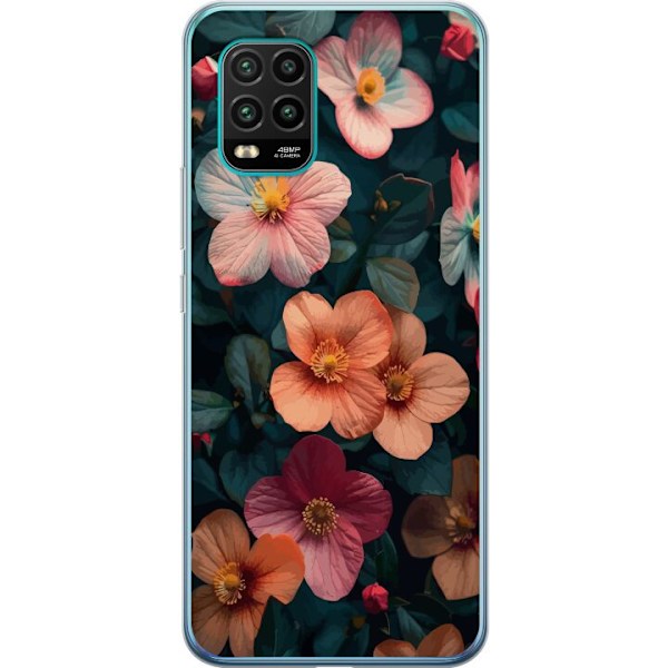 Xiaomi Mi 10 Lite 5G Gjennomsiktig deksel Blomster