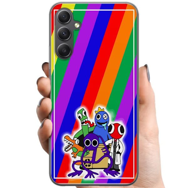 Samsung Galaxy A24 4G TPU Mobilskal Rainbow Friends