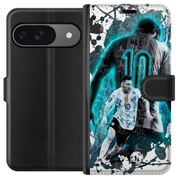 Google Pixel 9 Pro Tegnebogsetui Messi