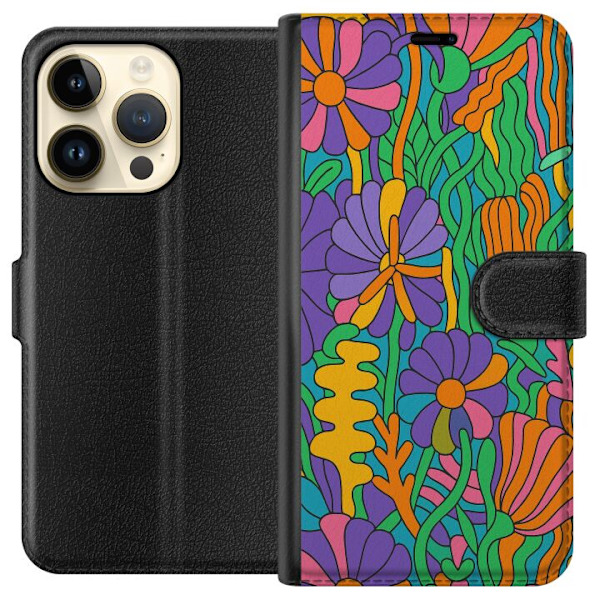 Apple iPhone 14 Pro Lompakkokotelo Värien räjähdys