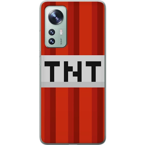 Xiaomi 12 Gennemsigtig cover Minecraft TNT