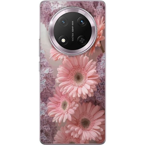 Kompatibelt Mobildeksel til Honor Magic7 Lite Blomsterdesign Rosa Blomster