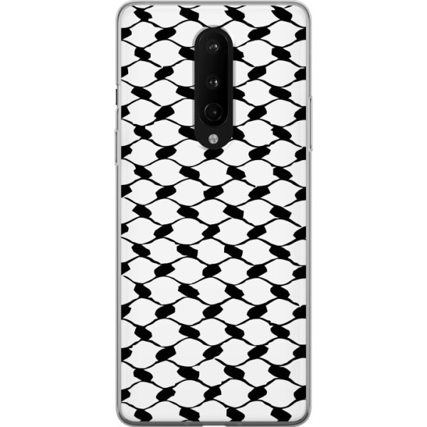OnePlus 8 Gennemsigtig cover Keffiyeh mønster