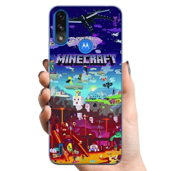 Motorola Moto E7 Power TPU Mobilskal MineCraft