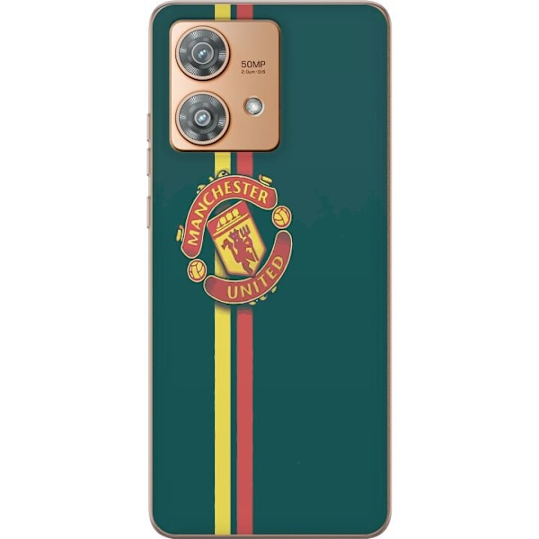 Motorola Edge 40 Neo Gennemsigtig cover Manchester United F.C.