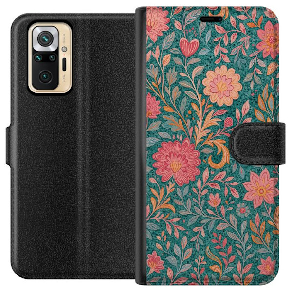 Xiaomi Redmi Note 10 Pro Tegnebogsetui Floral Dream