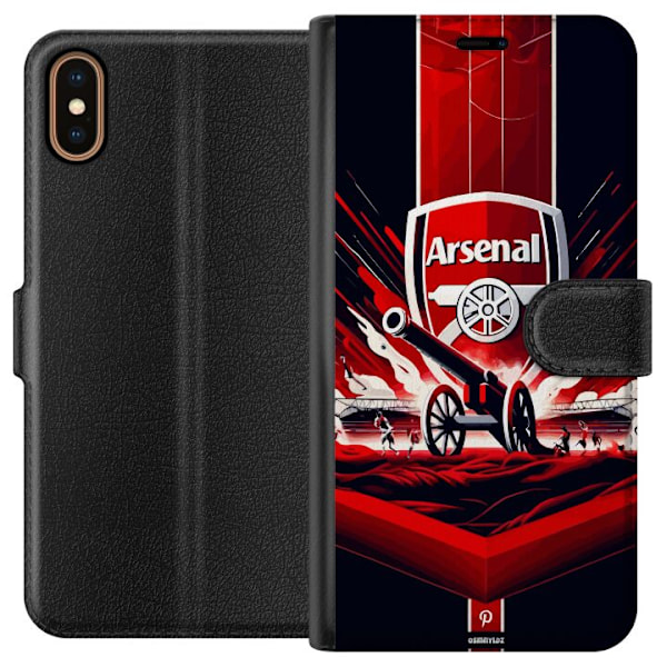 Apple iPhone X Lompakkokotelo Arsenal