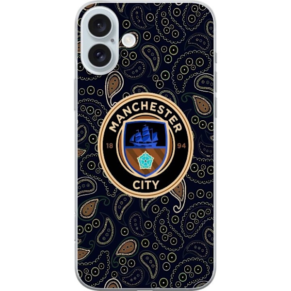 Apple iPhone 16 Plus Gjennomsiktig deksel Manchester City