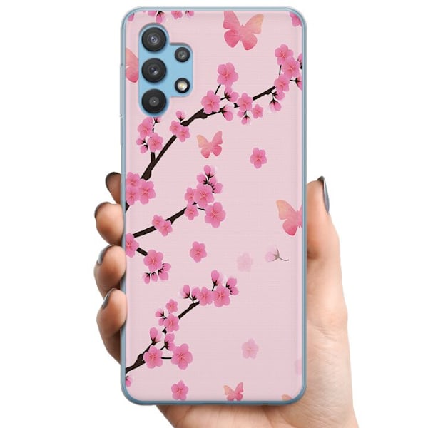Samsung Galaxy A32 5G TPU Mobilskal Blommor