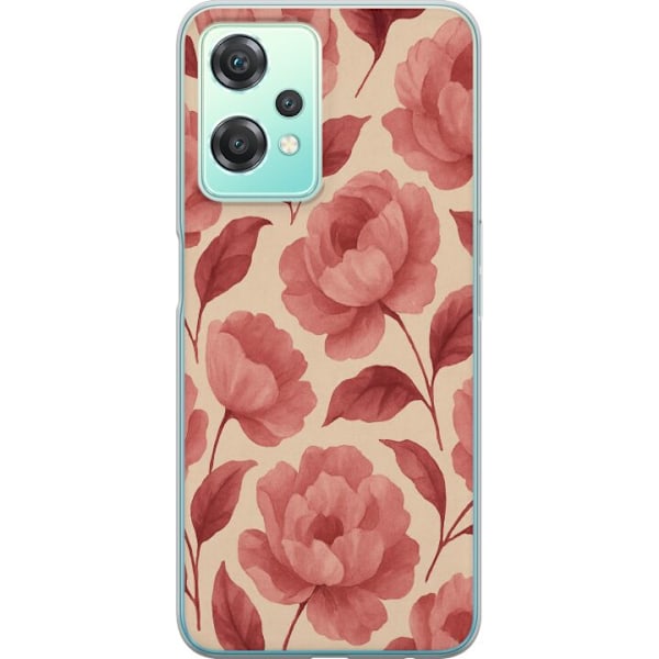 OnePlus Nord CE 2 Lite 5G Genomskinligt Skal Rose Bloom
