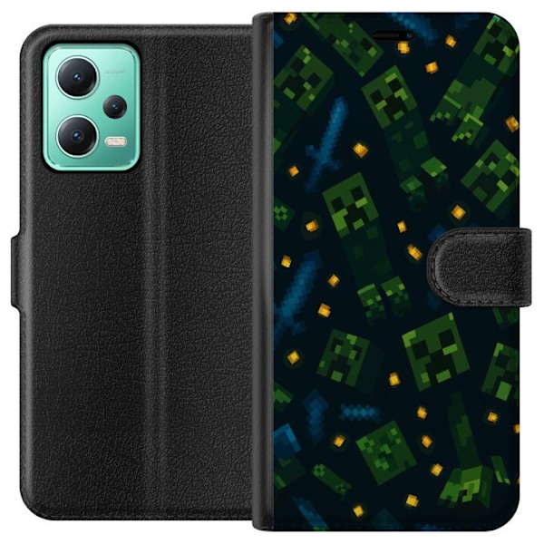 Xiaomi Redmi Note 12 Tegnebogsetui Minecraft Dungeons Mob