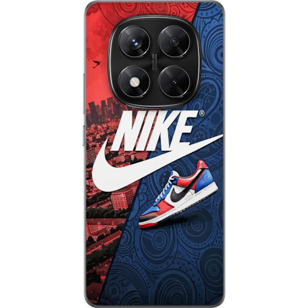 Xiaomi Redmi Note 14 Pro Läpinäkyvä kuori  Nike Logo Punainen Sininen Lenkkarit Tyyli Urheilu Muoti Suosittu Swoosh Kuviointi Harjoitusvaatteet Gra