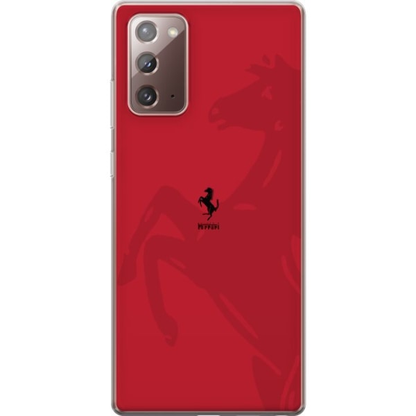 Samsung Galaxy Note20 Läpinäkyvä kuori Ferrari
