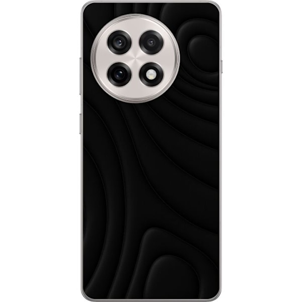 OnePlus 13R Genomskinligt Skal Black Waves