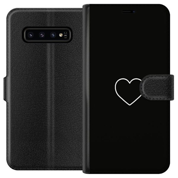 Samsung Galaxy S10 Lompakkokotelo Sydän