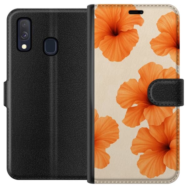 Kompatibel Tegnebogsetui til Samsung Galaxy A40 Papaya Punch