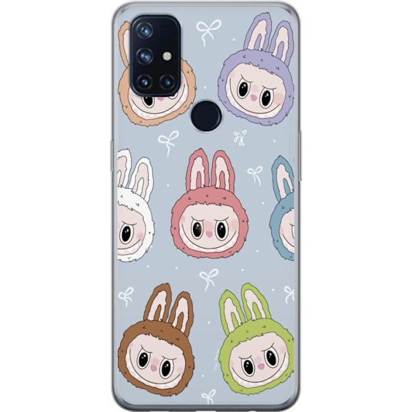 OnePlus Nord N10 5G Läpinäkyvä kuori Tähtikuvioitu hirviöasenne