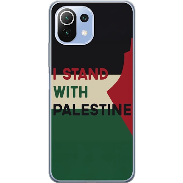 Xiaomi Mi 11 Lite Genomskinligt Skal Stand with Palestine – solidaritetsdesign med starkt budskap