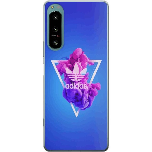 Sony Xperia 5 IV Gennemsigtig cover Adidas-inspireret blåt de