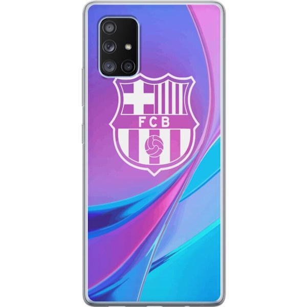 Samsung Galaxy A71 5G Läpinäkyvä kuori FC Barcelona