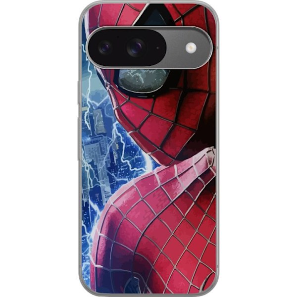 Google Pixel 9 Pro Läpinäkyvä kuori Spiderman