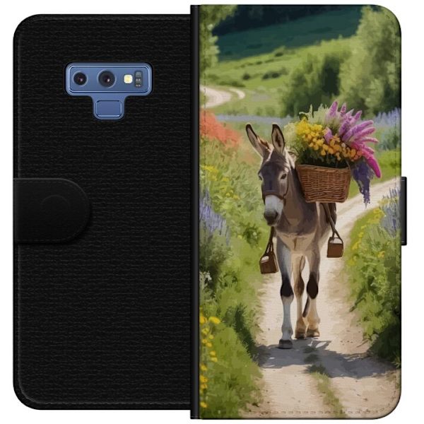 Samsung Galaxy Note9 Plånboksfodral Åsna Djurmotiv Rolig Design Naturmotiv Populär Dekor Humor Grafiskt Djurtema Exotiskt