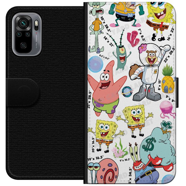 Xiaomi Redmi Note 10S Plånboksfodral SpongeBob SquarePants