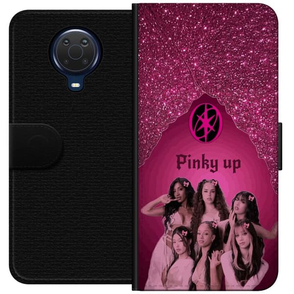 Kompatibel Tegnebogsetui til Nokia G20 KATSEYE Pinky Up pink
