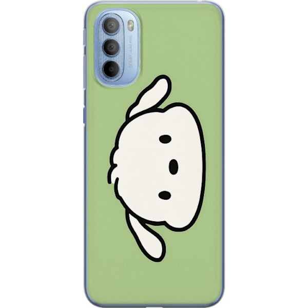 Motorola Moto G31 Genomskinligt Skal Snoopy Flip