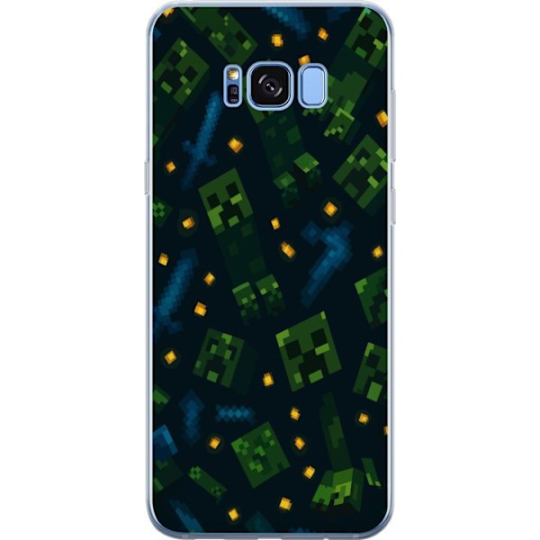 Samsung Galaxy S8 Genomskinligt Skal Minecraft Dungeons Mob