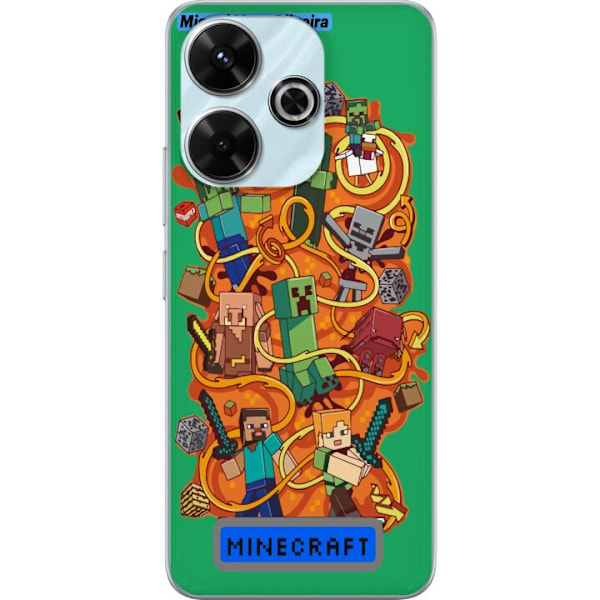 Xiaomi Redmi 13 Läpinäkyvä kuori Minecraft