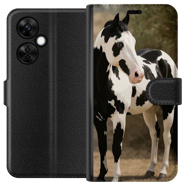 OnePlus Nord CE3 Lommeboketui Vakker Hest - elegant illustrasj