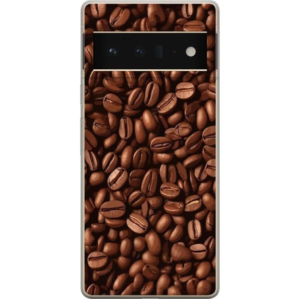 Kompatibelt Mobildeksel til Google Pixel 6 Pro Kaffebönor närbild brun