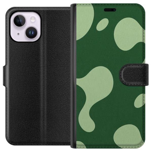 Kompatibelt Lommeboketui til Apple iPhone 14 Plus Matcha-smelting grønn