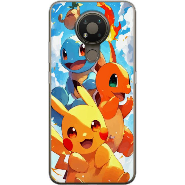 Nokia 3.4 Gennemsigtig cover Pocket Creatures - inspireret af