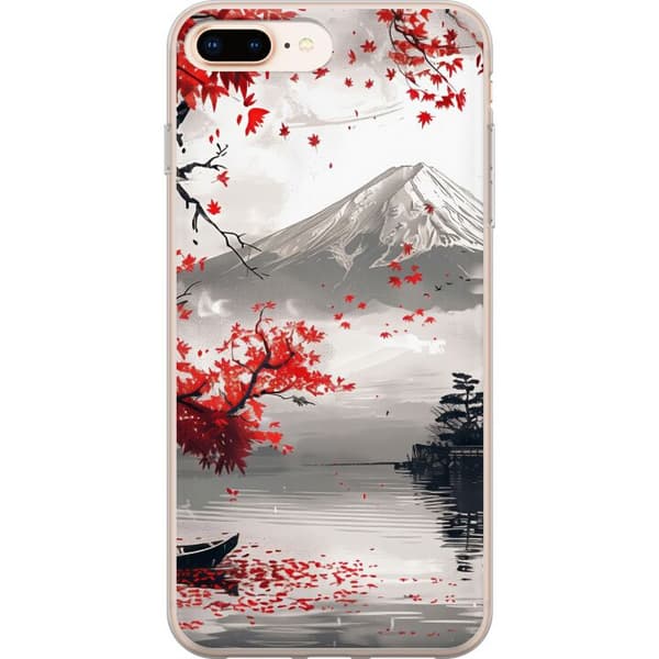 Kompatibelt Mobilskal till Apple iPhone 8 Plus Crimson Fuji röd