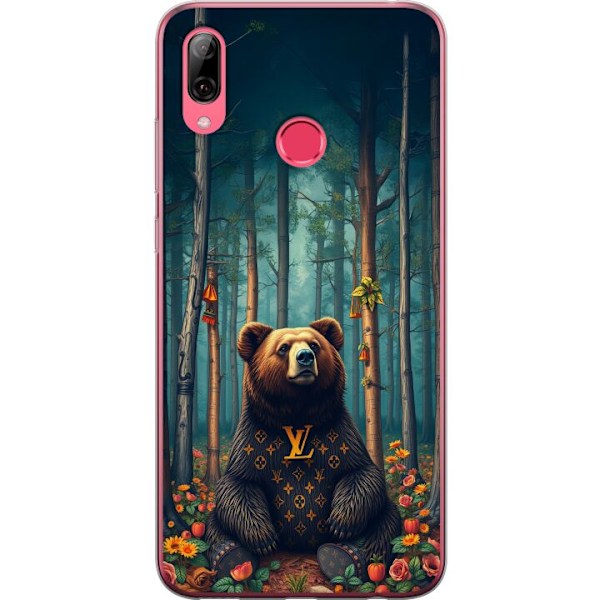 Huawei Y7 (2019) Gennemsigtig cover LV bjørn i skoven